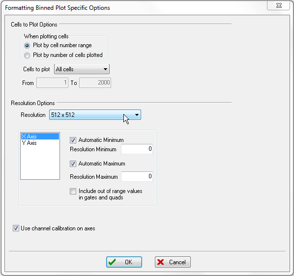 图T20.6  Formatting Binned Plot Specific Options Dialog (格式化区间化绘图特定选项)